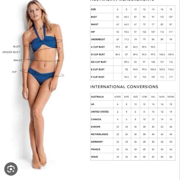 Seafolly NWT Quilted Bralette Bikini Top in Black Size 4 - Picture 10 of 10